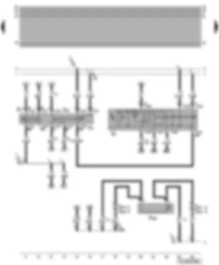 Wiring Diagram  VW NEW BEETLE 2003 - Hazard warning light switch - column switch trim - bonnet contact switch